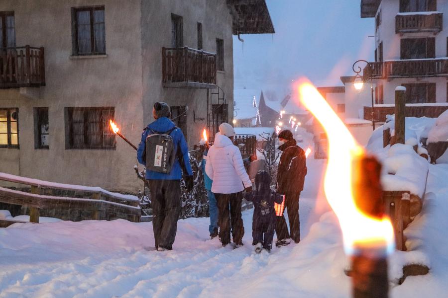 Balade aux flambeaux_Saint-Sorlin-d'Arves - Balade aux flambeaux