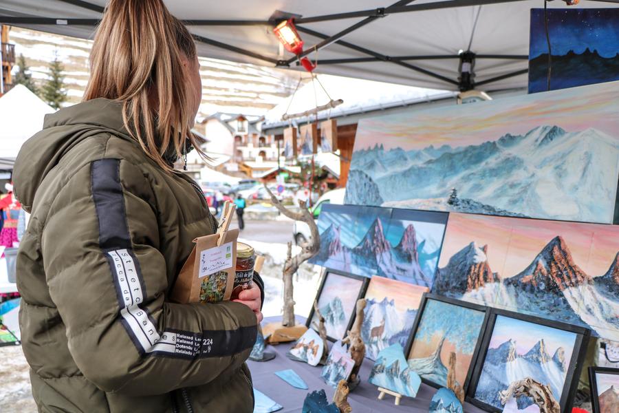 Marché des producteurs locaux &amp; commerçants_Saint-Sorlin-d'Arves - Marché