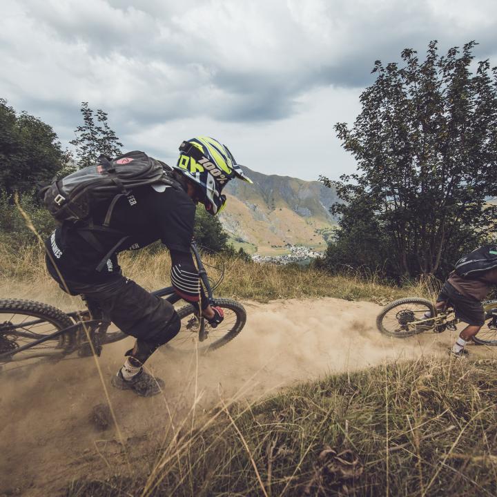 descente en vtt sur le bike park