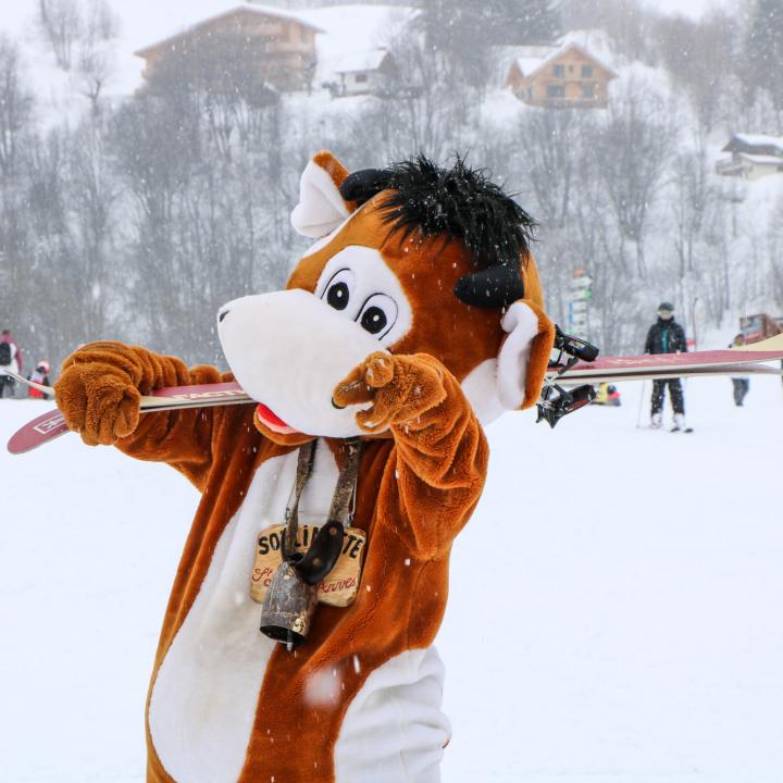 Sorlinette avec ses skis