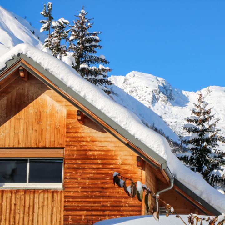 Centre de vacances sous la neige