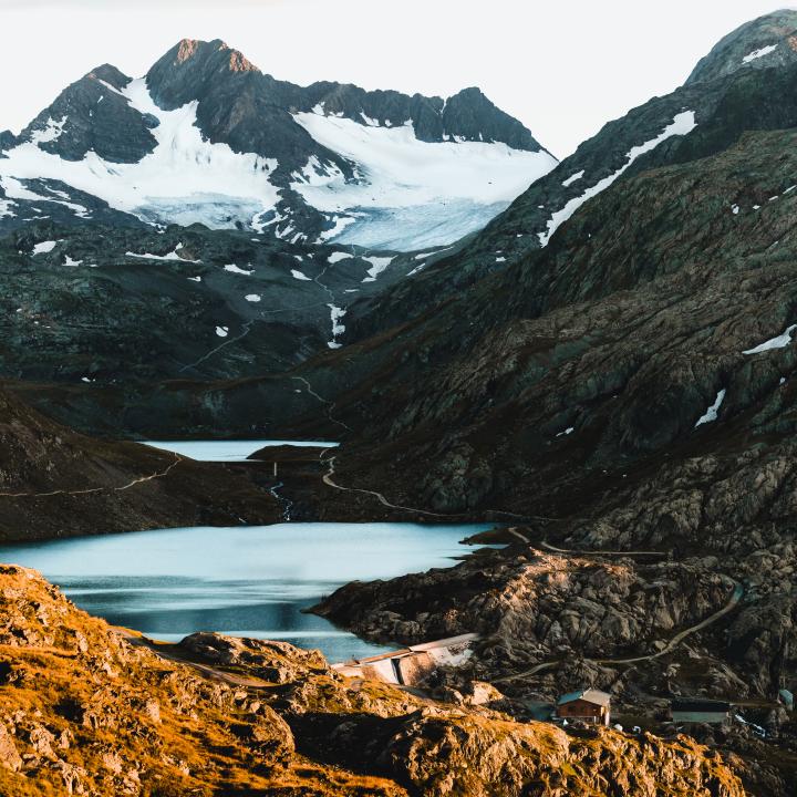 Trois lacs, Glacier de Saint Sorlin et Refuge de l'Étendard