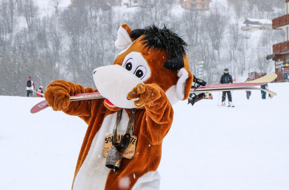Sorlinette avec ses skis