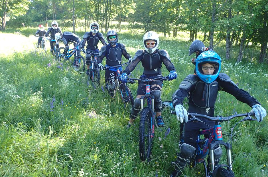 Groupe en sortie VTT