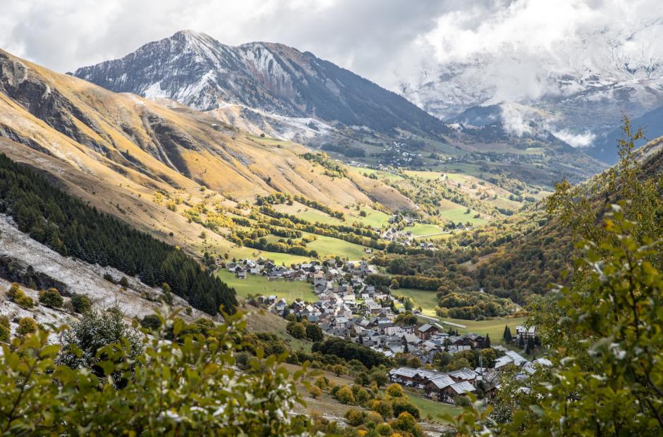 Village en automne