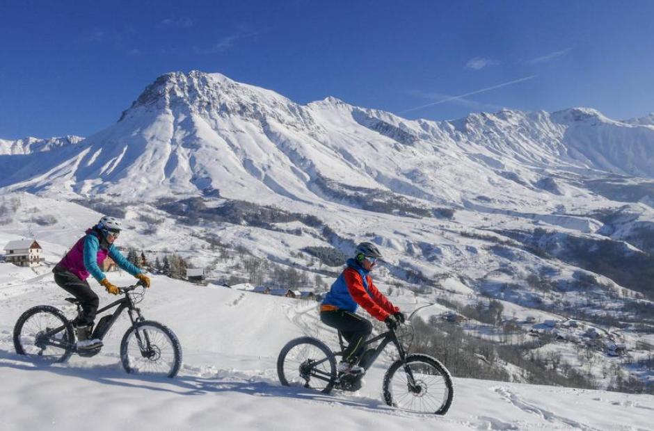 VTT électrique sur neige -