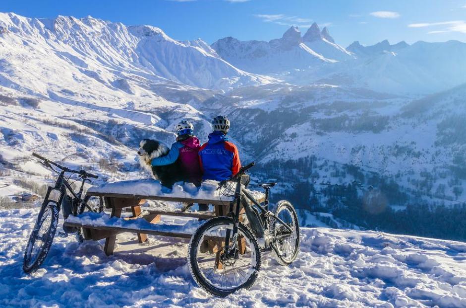 VTT électrique sur neige -