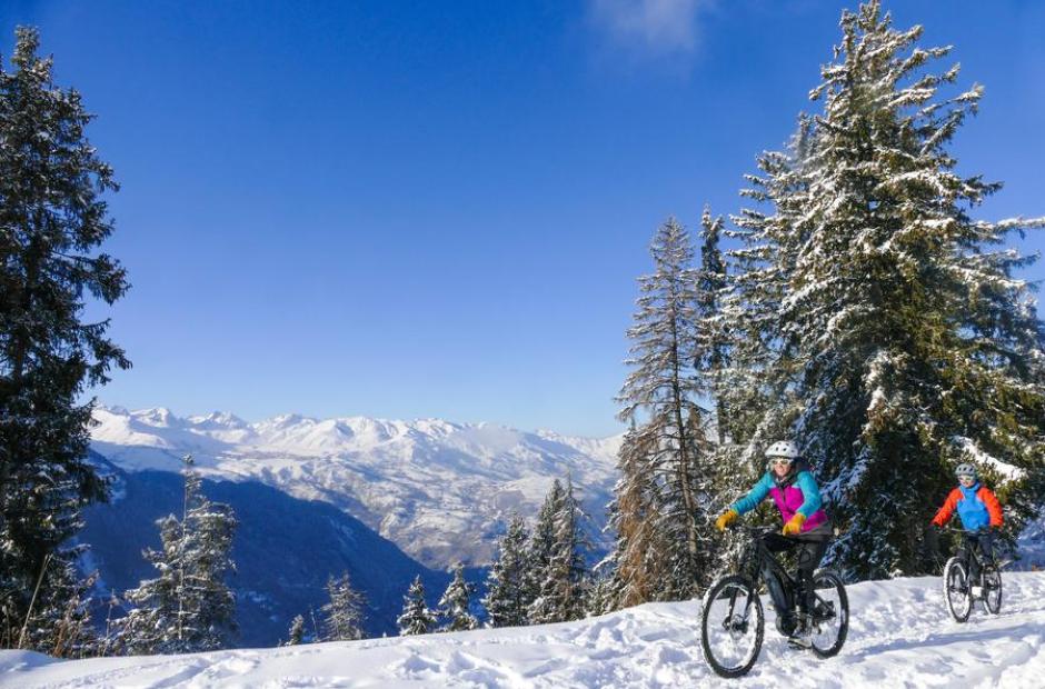 VTT électrique sur neige -