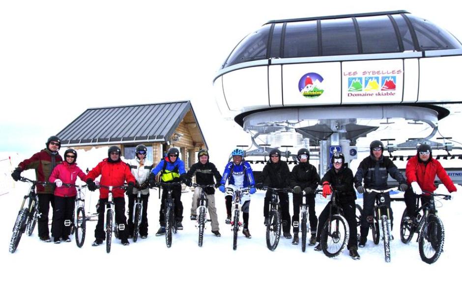 Sortie VTT sur neige