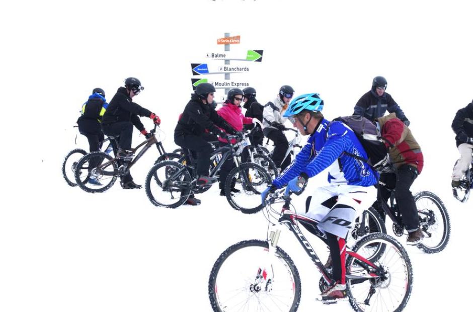 Sortie VTT sur neige