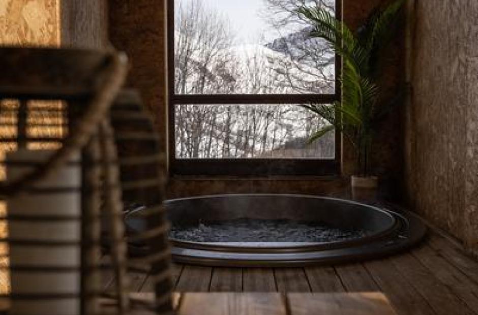Spa Les Cèdres - Vue jacuzzi
