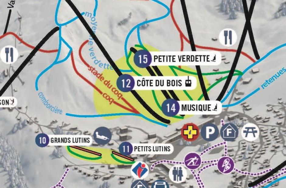 Front de neige - La Toussuire_La Toussuire - Zone ski de front de neige