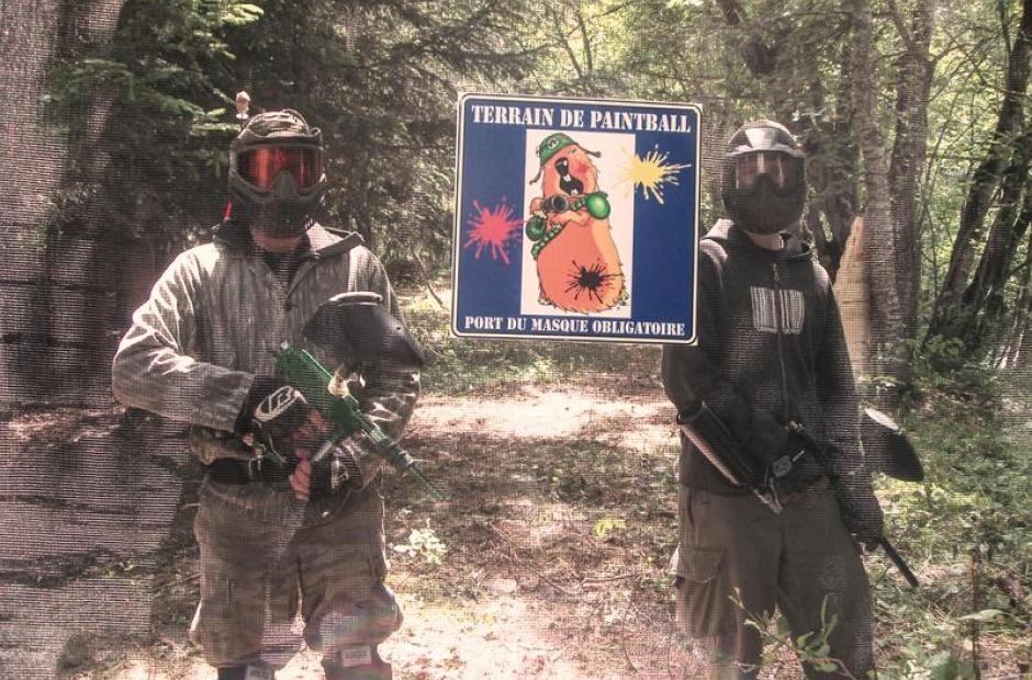 Paintball - Binôme équipé pour le paintball