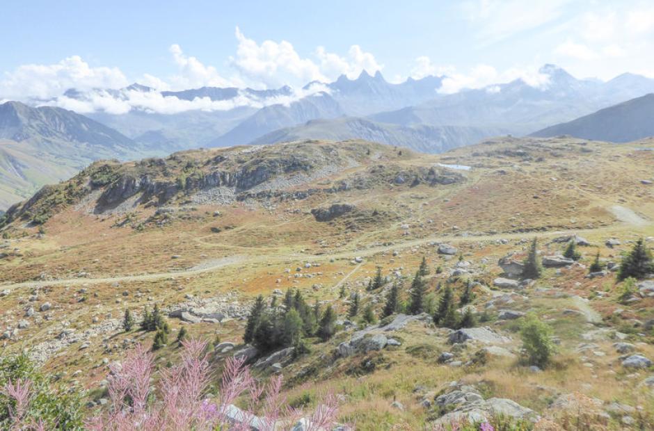 Vue sur les Aiguilles d'Arves - Vue sur les Aiguilles d'Arves