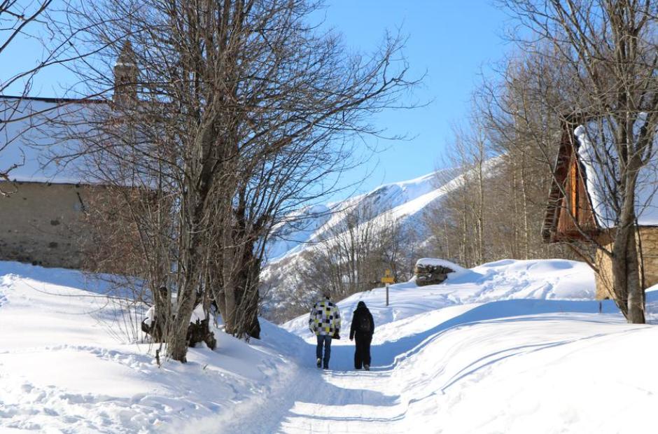 Les Prés Plans - itinéraire raquettes/piétons_Saint-Sorlin-d'Arves - Prés Plans