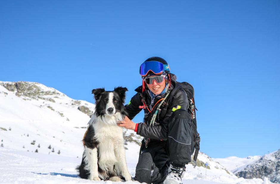 Secouriste et maître chien avalanche - Secouriste et maître chien avalanche