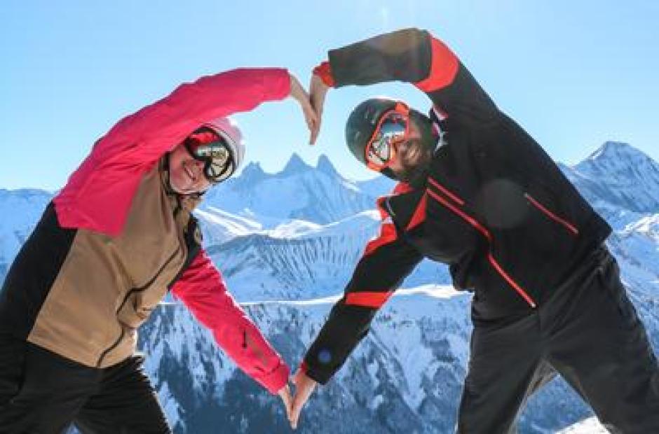 St S'Opening_Saint-Sorlin-d'Arves - Couple en ski