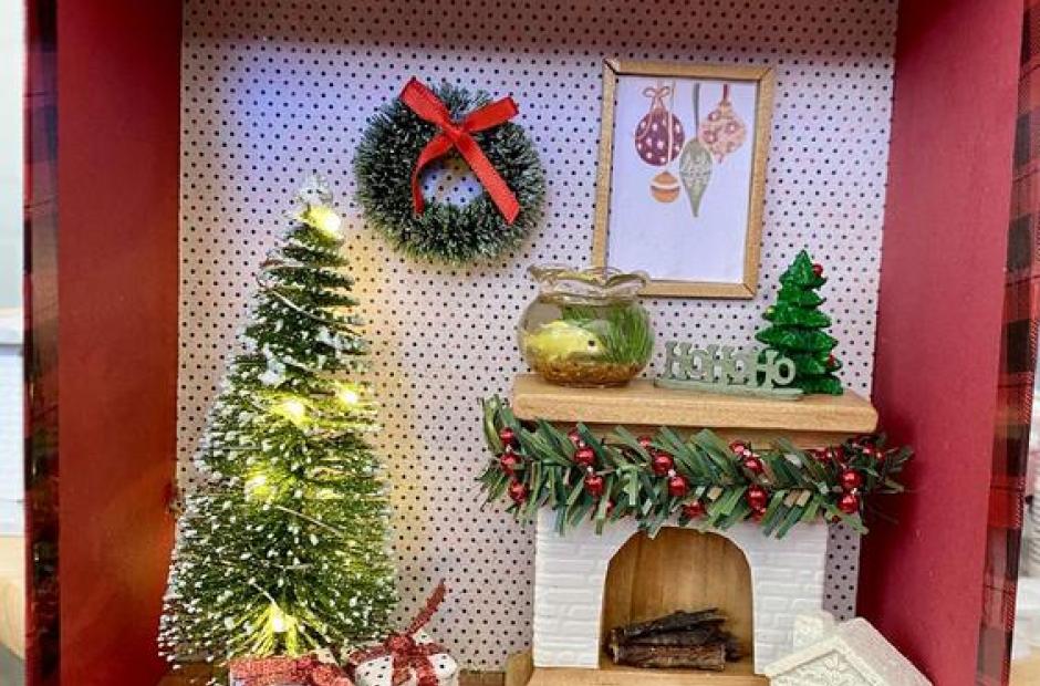 Atelier créatif : décor miniature de Noël_Saint-Sorlin-d'Arves - Atelier miniature de Noël