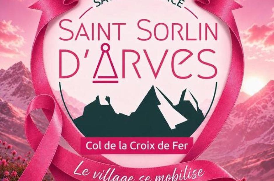 Octobre rose - Saint Sorlin d'Arves se mobilise_Saint-Sorlin-d'Arves - Logo Octobre Rose Saint Sorlin d'Arves