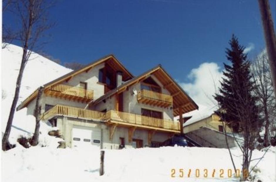 Chalet coeur - Vue extérieure hiver