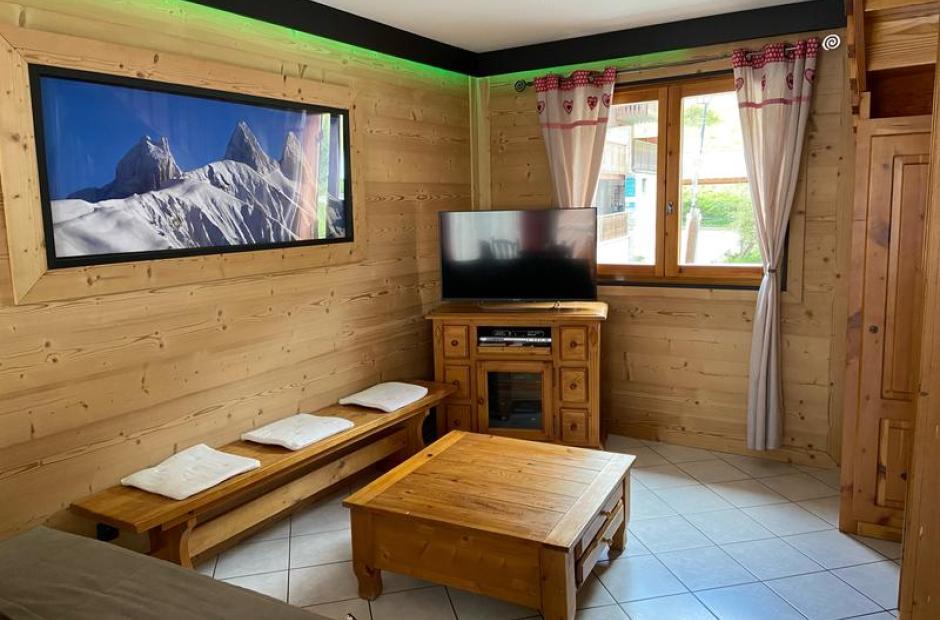 Chalet l'Albaron - Chalet l'Albaron vue salon Chalet l'Albaron - Chalet l'Albaron vue salon