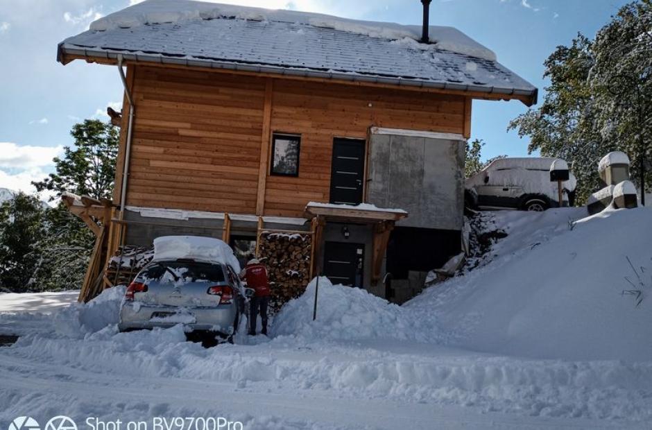 Le Nid d'Aigle - Vue extérieure hiver Le Nid d'Aigle - Vue extérieure hiver