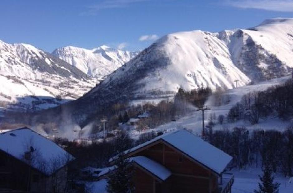 Les Sybelles - Vue balcon hiver Les Sybelles - Vue balcon hiver