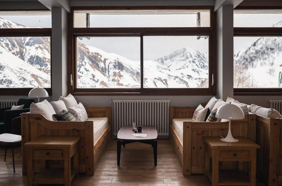 Les Cèdres - Hôtel, restaurant &amp; SPA_Saint-Sorlin-d'Arves - Salon de l'hôtel Les Cèdres