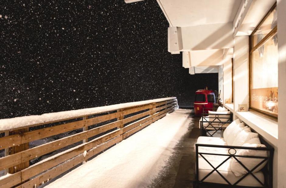 Hôtel Les Cèdres - Vue extérieure hiver