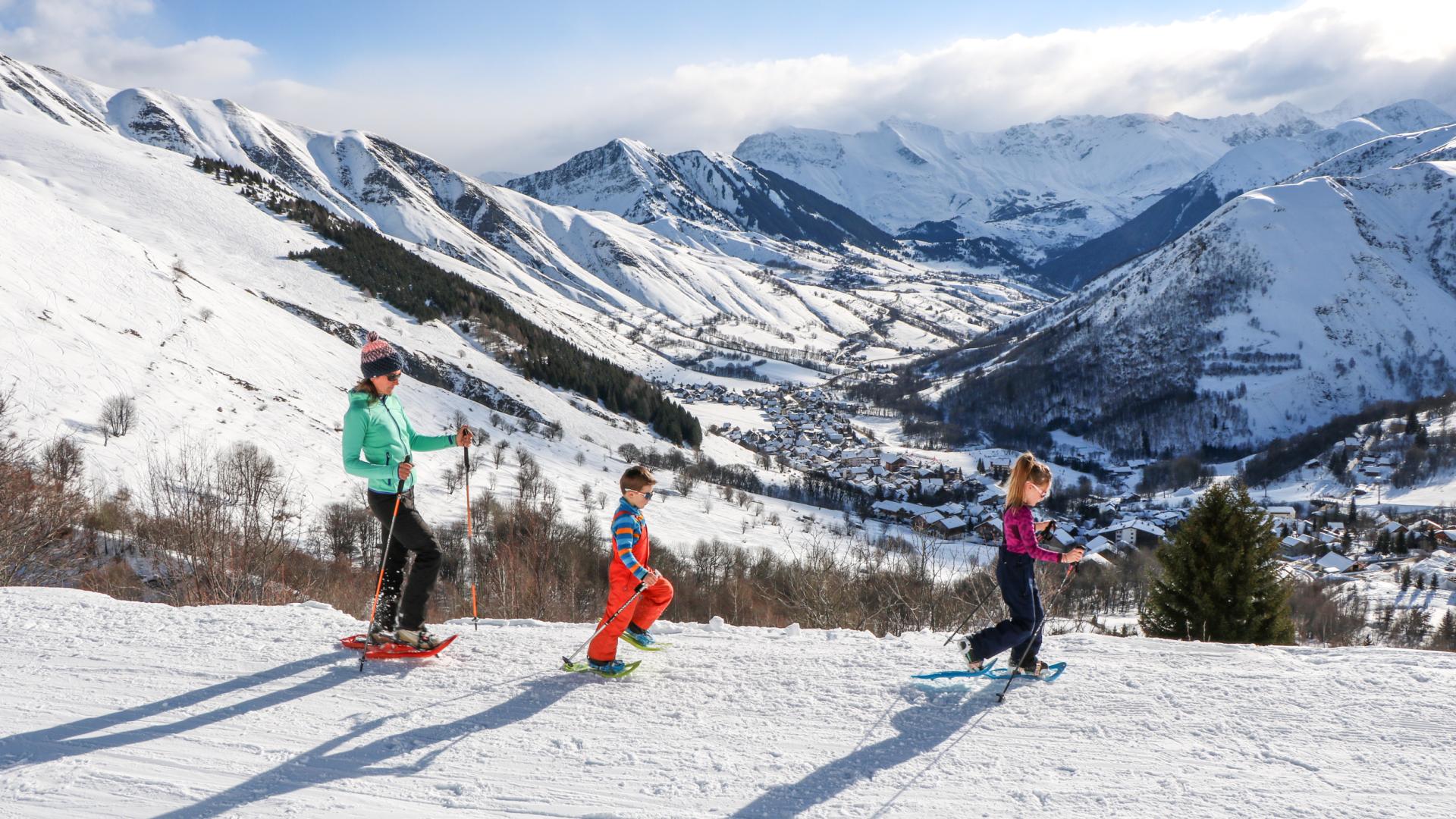 Famille en raquettes