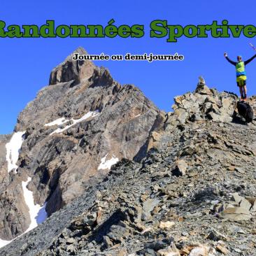 randonnées sportives - vue montagne et randonneur