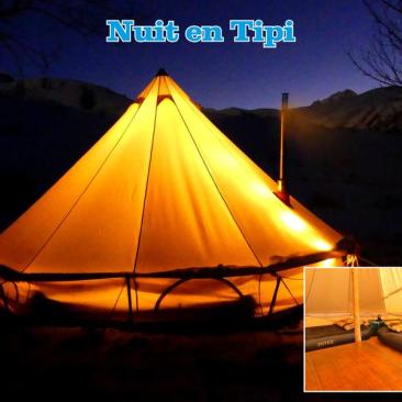 Sortie thématiques - Nuit en tipi_Saint-Jean-d'Arves - Tipi de nuit en montagne