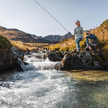 Pêche en montagne tous niveaux avec un moniteur guide