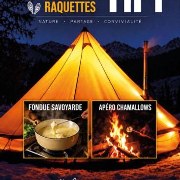 Soirée raquettes tipi