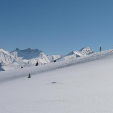 Raquettes face aux Aiguilles d'Arves - Raquettes face aux Aiguilles d'Arves