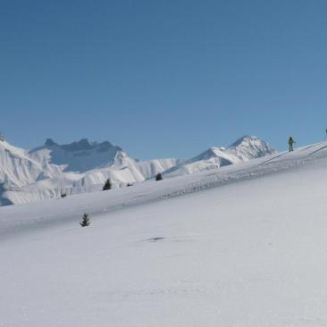 Sortie raquettes - Raquettes face aux Aiguilles d'Arves