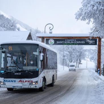 Navette village Saint Sorlin d'Arves - Visuel hiver
