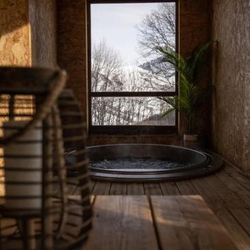 Spa Les Cèdres - Vue jacuzzi
