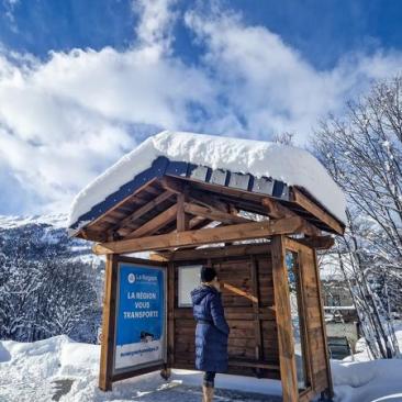 Arrêt navette Orée des Pistes_Saint-Sorlin-d'Arves - Arrêt navette