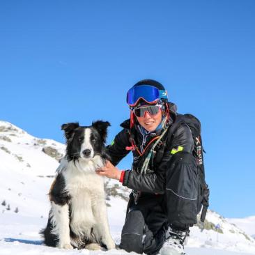 Semaine Métiers de la montagne_Saint-Sorlin-d'Arves - Chien d'avalanche
