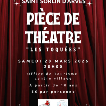Pièce de théâtre "Les Toqués"_Saint-Sorlin-d'Arves - Affiche