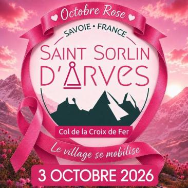 Octobre rose - Saint Sorlin d'Arves se mobilise_Saint-Sorlin-d'Arves - Logo Octobre Rose Saint Sorlin d'Arves